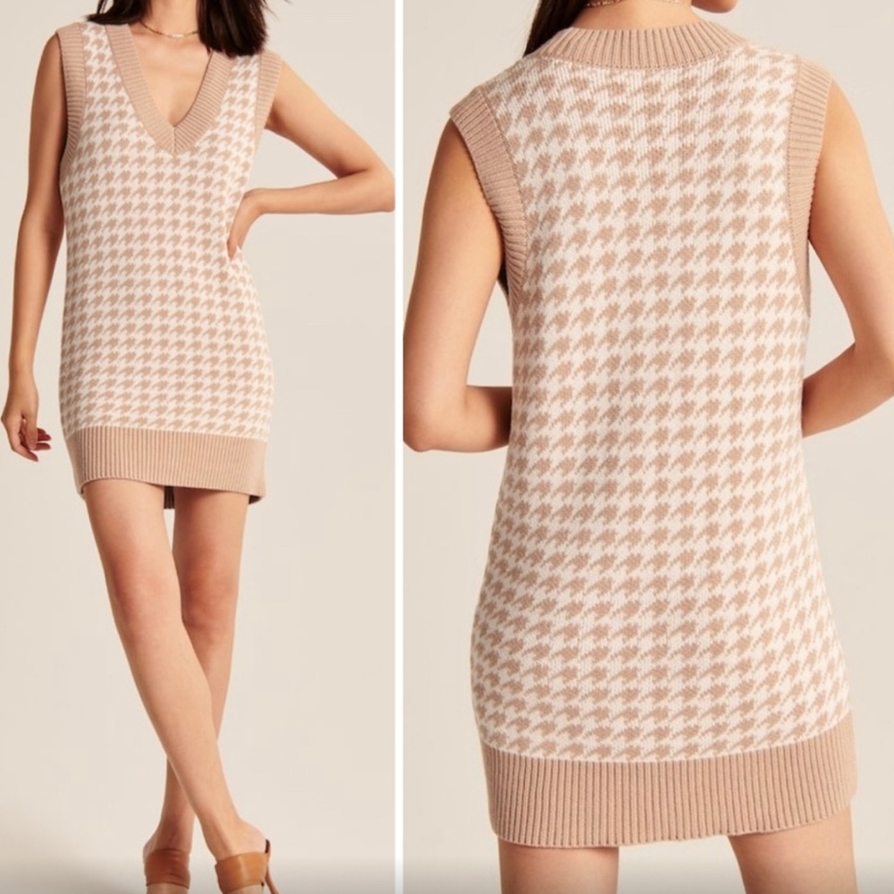 BRAND NEW Houndstooth Sweater Dress